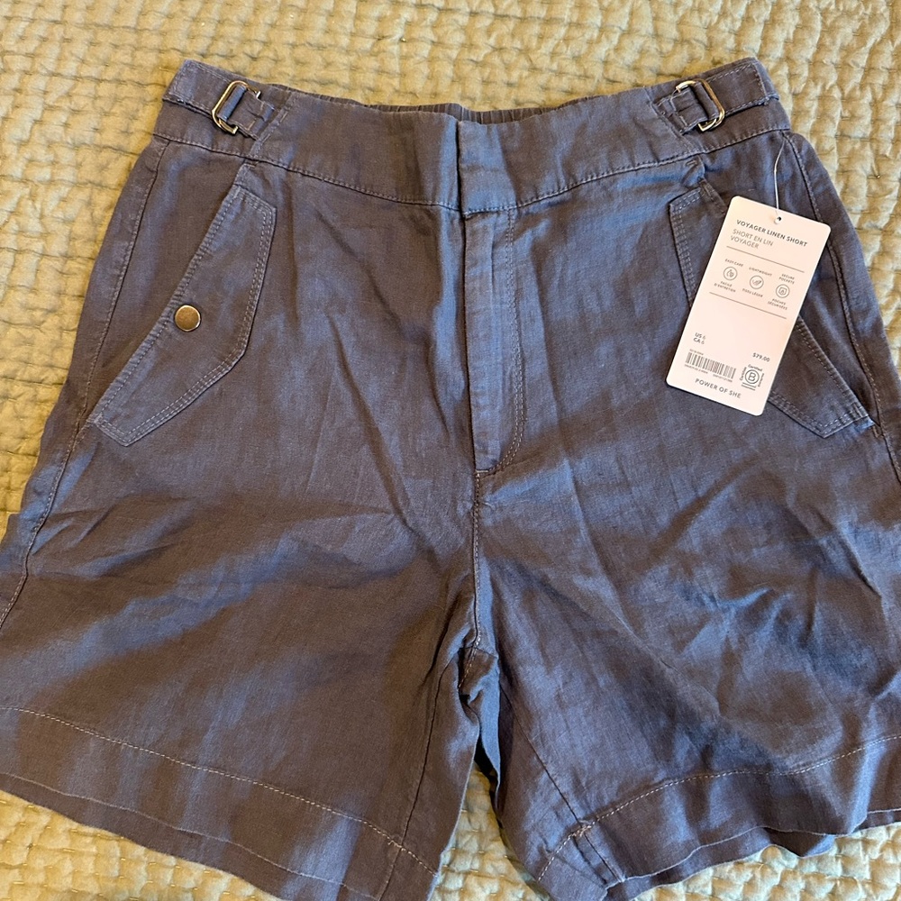 Athleta Linen Voyager Shorts